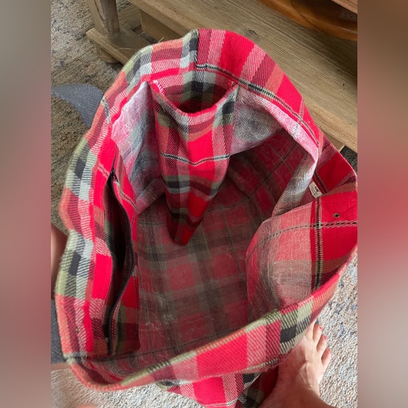 Plaid Bag w/ Straps - Picture 4 of 4